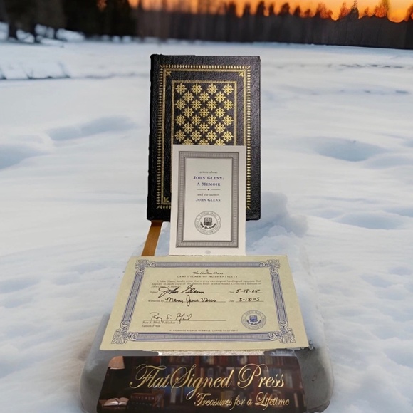 Easton Press Limited Other - John Glenn: A Memoir – Easton Press Leather Signed Edition w/ COA – Collectible